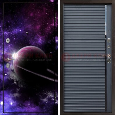 Металлическая дверь с фотопечатью Сатурна ДФ-20 в Реутове