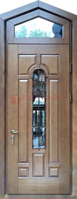Железная дверь Винорит с фрамугой для частного дома ДФГ-34 в Реутове