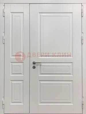 Полуторная светлая металлическая дверь с МДФ ДМ-336 в Реутове