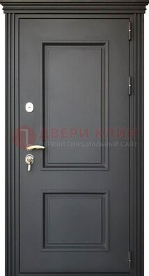 Чёрная дверь с МДФ ДМ-520 в Реутове