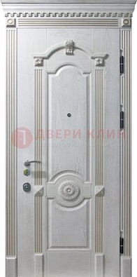 Белая дверь с МДФ ДМ-525 в Реутове