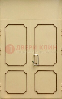 Светлая двухстворчатая дверь для загородного дома с МДФ ДМ-534 в Реутове