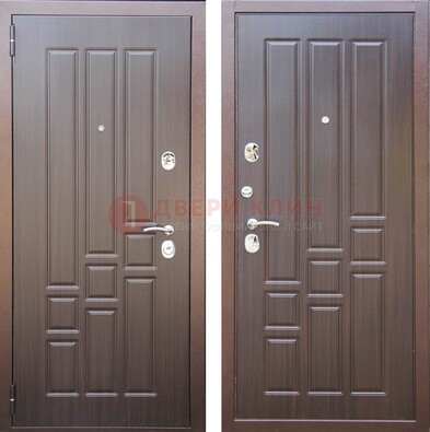 Теплая металлическая дверь с МДФ с двух сторон ДМ-80 в Реутове