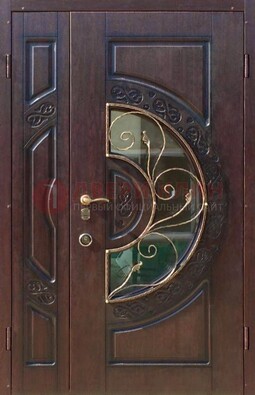 Полуторная железная дверь Винорит в классическом стиле ДСК-272 в Реутове