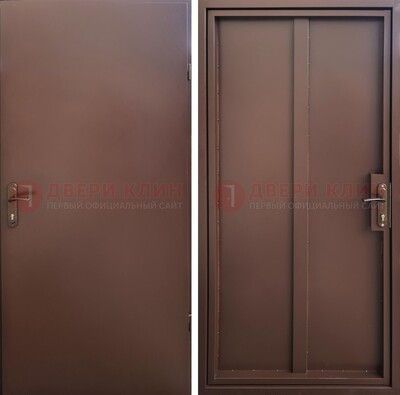 Техническая дверь с порошковым покрытием медный антик с двух сторон ДП-253 в Реутове