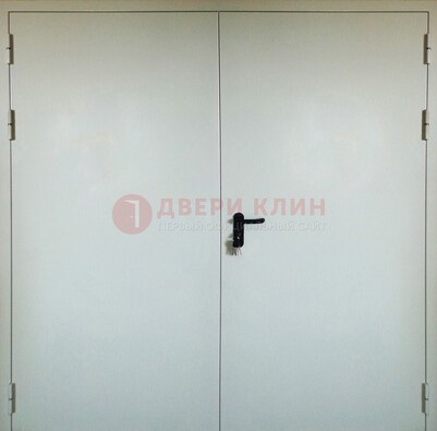 Белая металлическая противопожарная дверь ДТ-8 в Реутове