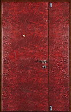 Красная тамбурная дверь ДТМ-33 в Реутове