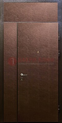 Тамбурная дверь с верхней фрамугой с винилискожей ДТМ-7 в Реутове