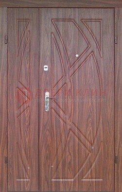 Железная тамбурная полуторная дверь с МДФ ПЛ-7 в Реутове